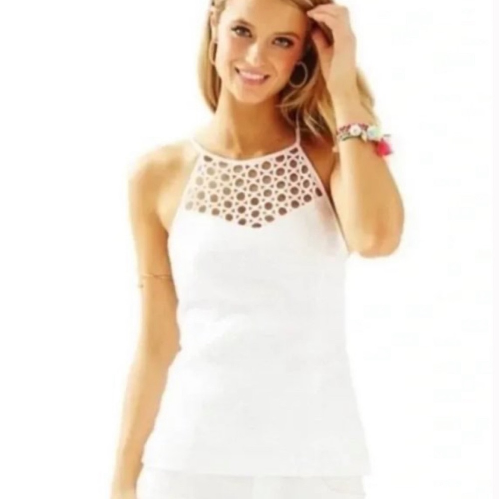 Lilly Pulitzer Larina Top Tanktop in white